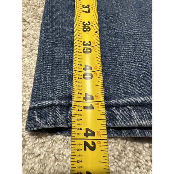 Freehold Denim Factory Men’s Skinny Jeans Distressed Blue Stretch 38x30 Ripped - Picture 4 of 9